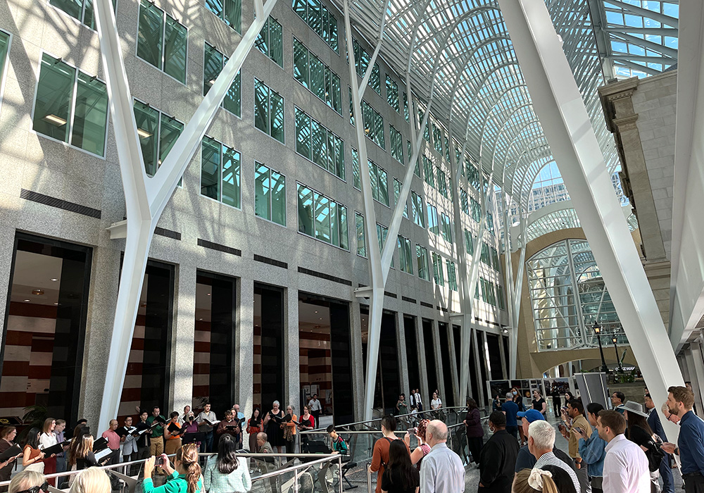 TMChoir Pop-up Concert at Brookfield Place