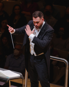 Jean-Sébastien Vallée conducting at Roy Thomson Hall